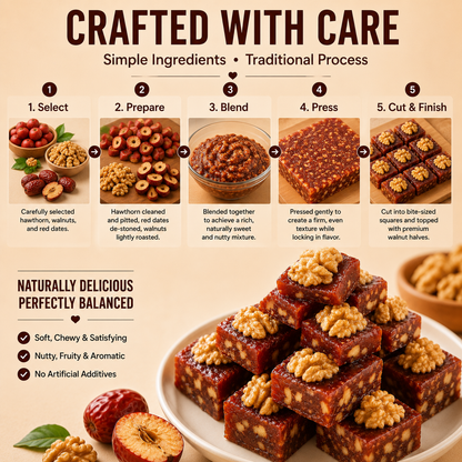 Natural Daily Fuel for Men’s Strength, Stamina & Vitality-Hawthorn Walnut Pie-HJY